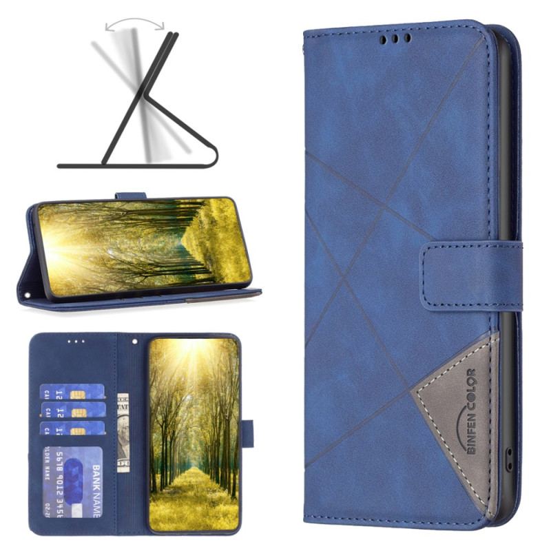 Flip Cover Honor 200 Pro Binfen Farve Geometrisk Aftryk