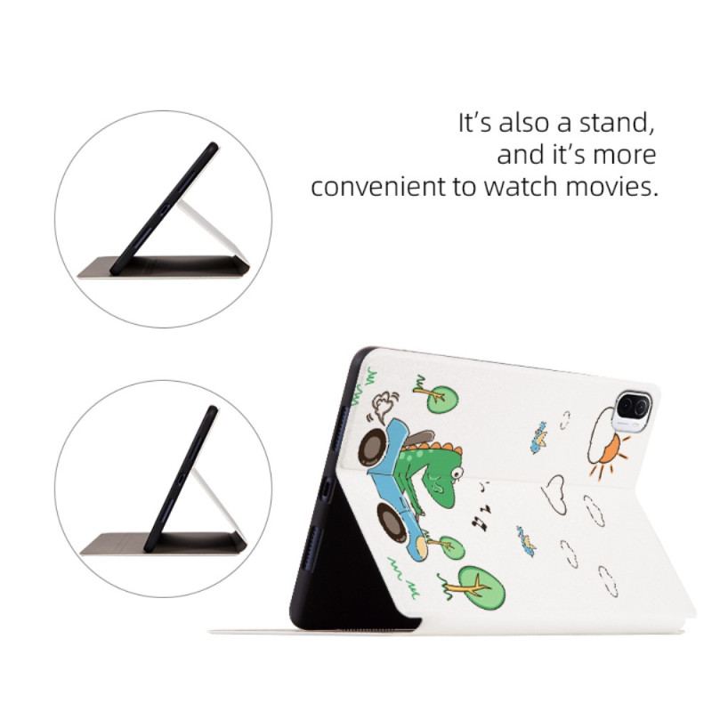 Cover Xiaomi Pad 5 Imiteret Læder Fløjtende Krokodille