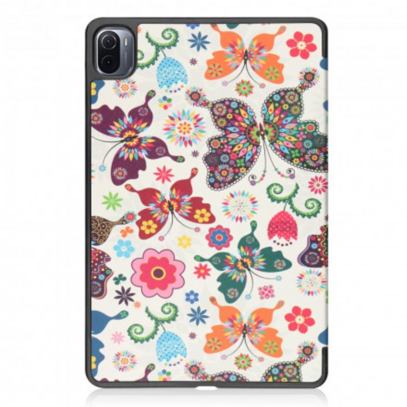 Cover Xiaomi Pad 5 Vintage Blomsterpenneholder