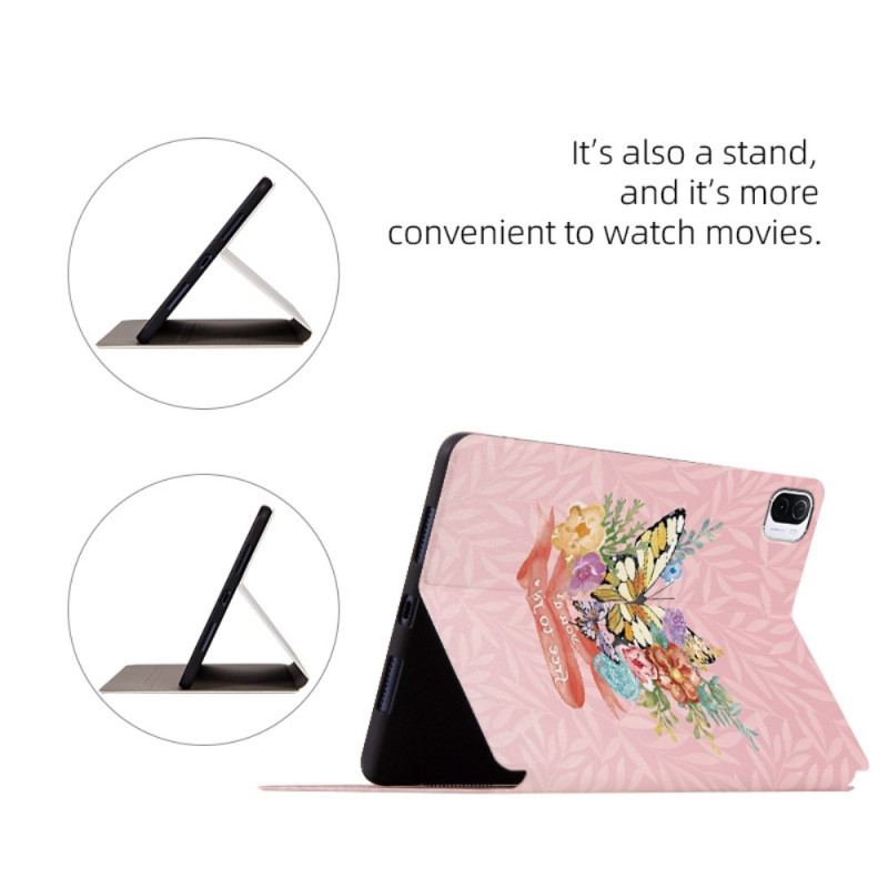 Flip Cover Xiaomi Pad 5 Enkelte Sommerfugle