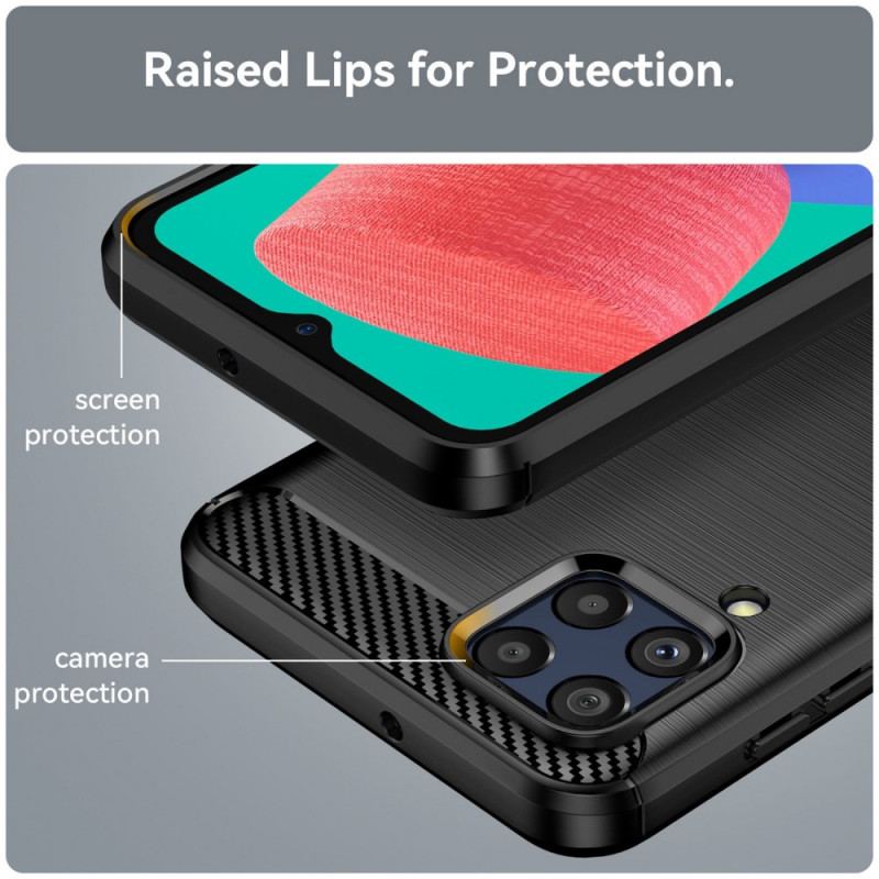 Cover Samsung Galaxy M33 5G Børstet Kulfiber