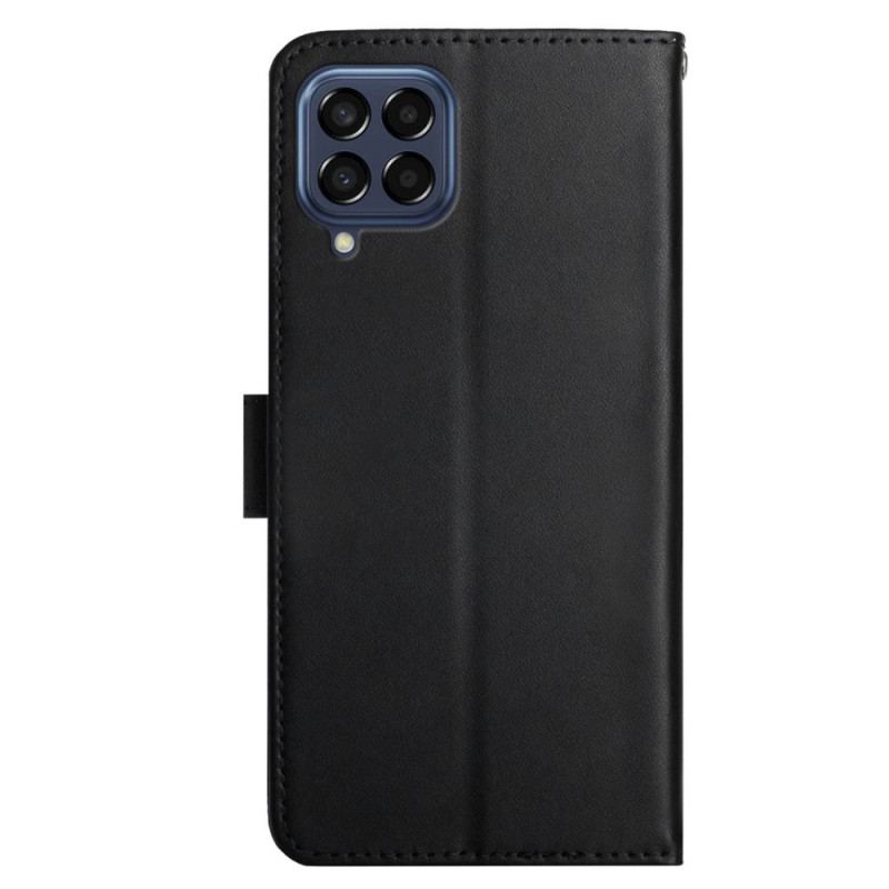 Flip Cover Samsung Galaxy M33 5G Ægte Nappa Læder