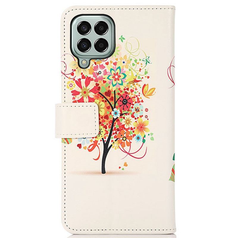 Flip Cover Samsung Galaxy M33 5G Blomstrende Træ