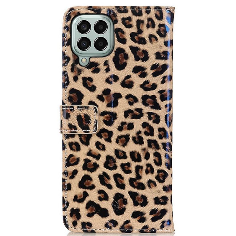 Flip Cover Samsung Galaxy M33 5G Lille Leopard Effekt