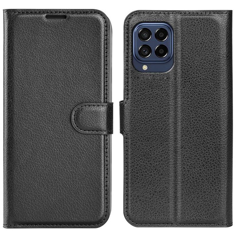 Flip Cover Samsung Galaxy M33 5G Lychee Læder Stil