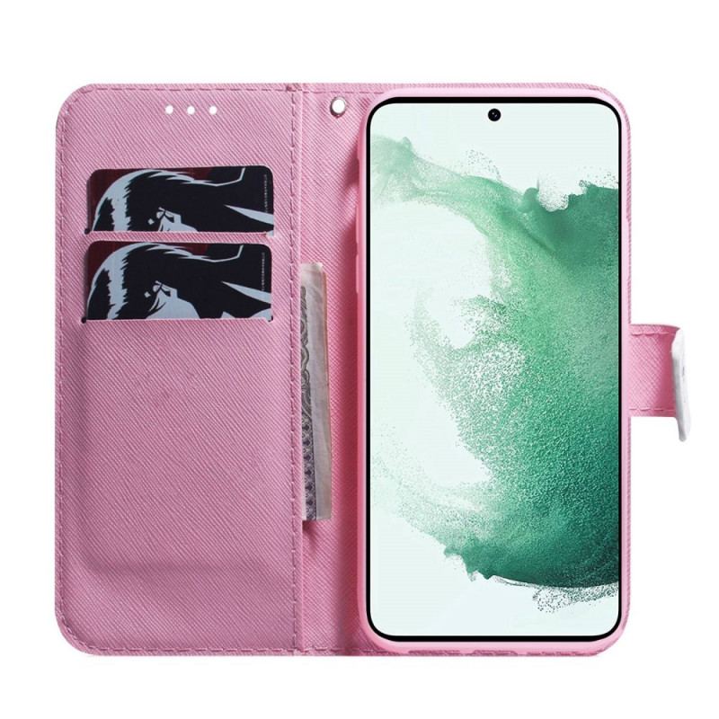 Flip Cover Samsung Galaxy M33 5G Lyserød Blomst