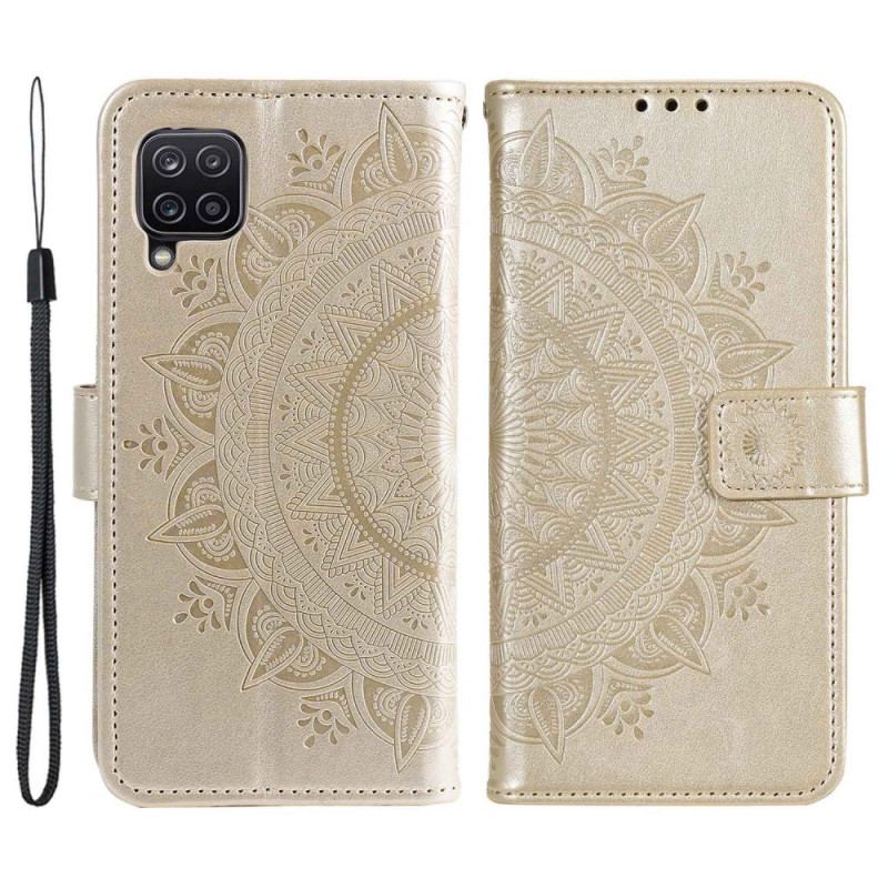 Flip Cover Samsung Galaxy M33 5G Med Snor Strappy Sun Mandala