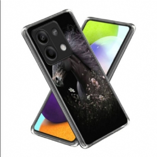 Cover Til Xiaomi Redmi Note 13 5g Hest Og Blomster