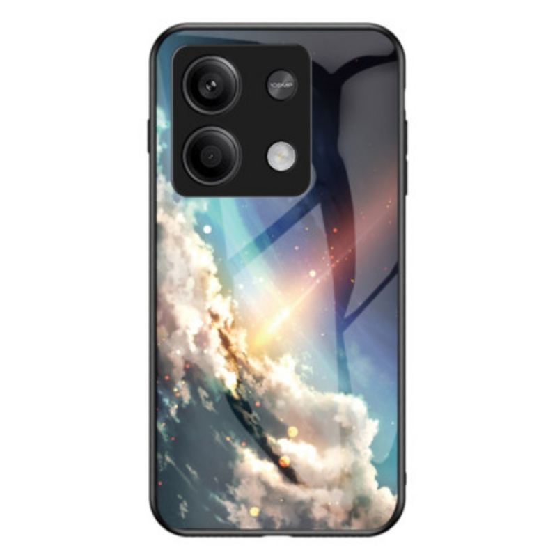 Cover Til Xiaomi Redmi Note 13 5g Lysende Stjernehimmel Hærdet Glas