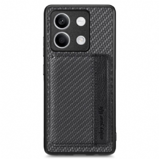 Cover Xiaomi Redmi Note 13 5g Telefon Etui Carbon Fiber Texture Card Holder