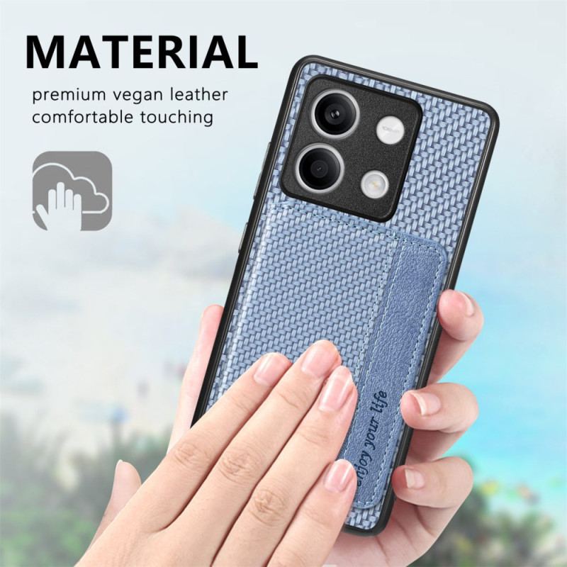 Cover Xiaomi Redmi Note 13 5g Telefon Etui Carbon Fiber Texture Card Holder