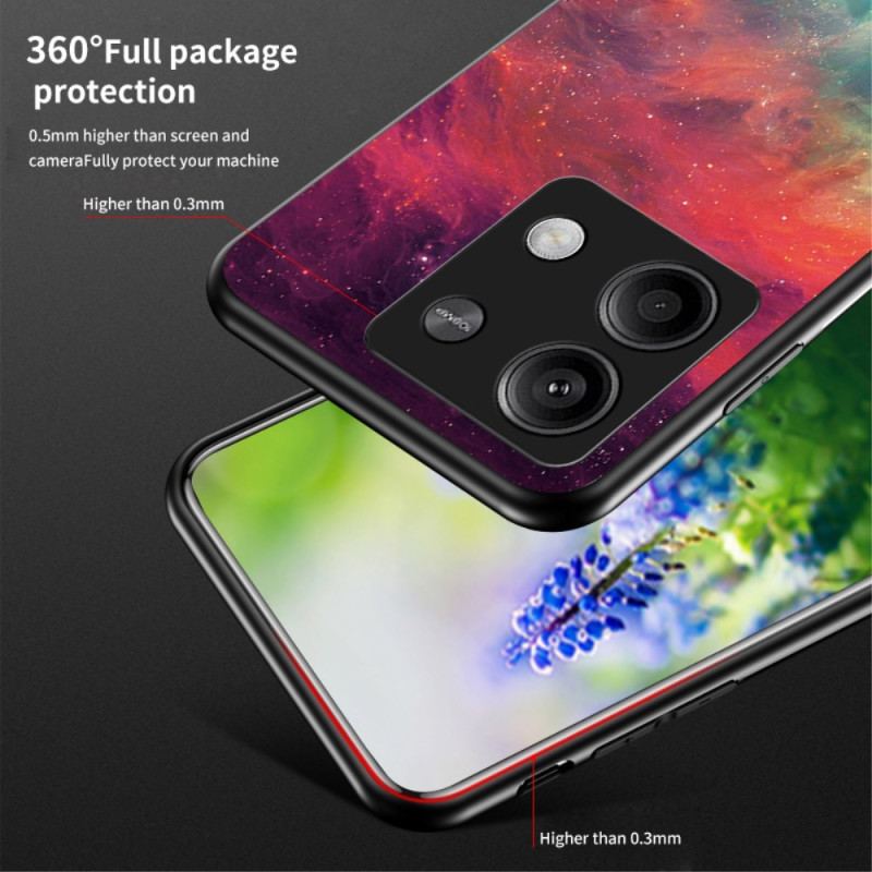 Cover Xiaomi Redmi Note 13 5g Telefon Etui Hærdet Glas Spredte Stjerner