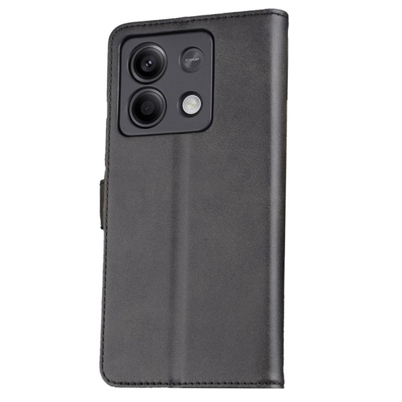 Flip Cover Til Xiaomi Redmi Note 13 5g Azns Lædereffekt