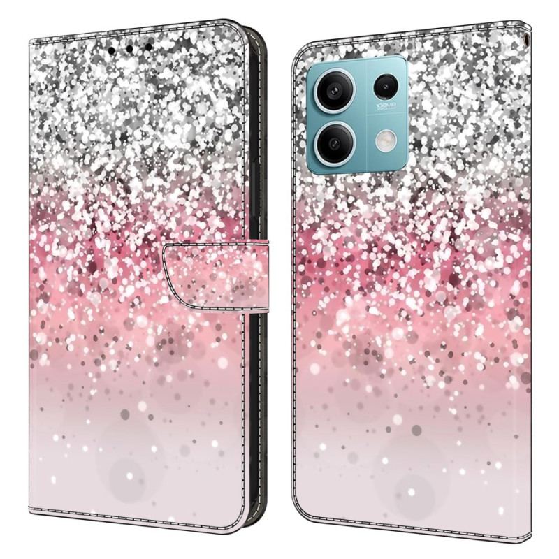 Flip Cover Til Xiaomi Redmi Note 13 5g Gradient Glitter