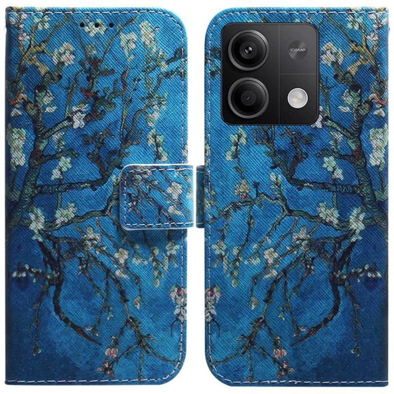 Flip Cover Xiaomi Redmi Note 13 5g Abrikosblomster