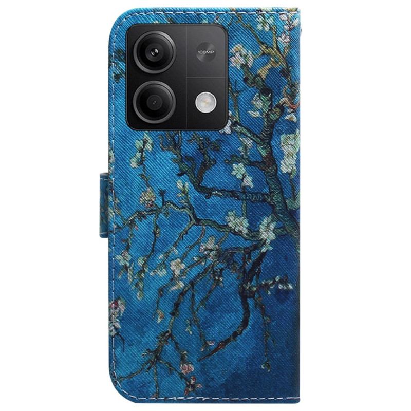 Flip Cover Xiaomi Redmi Note 13 5g Abrikosblomster