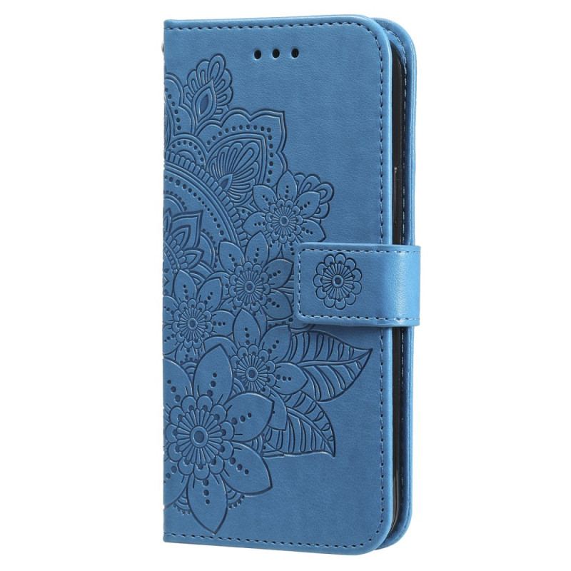 Flip Cover Xiaomi Redmi Note 13 5g Blomstertryk Med Rem