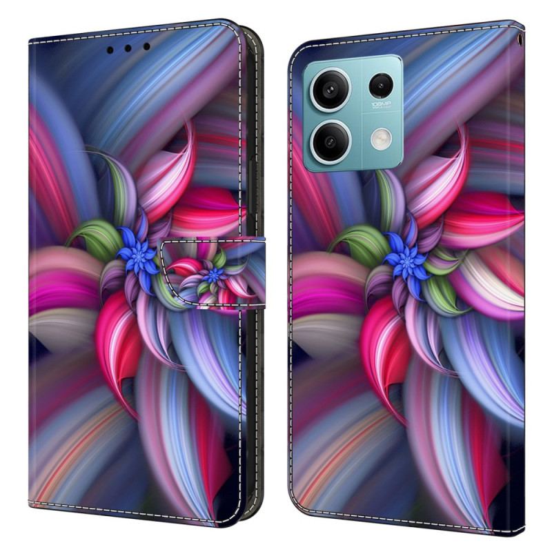 Flip Cover Xiaomi Redmi Note 13 5g Farverige Blomster