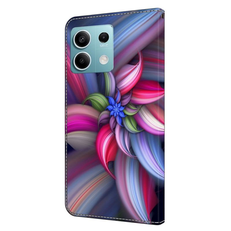 Flip Cover Xiaomi Redmi Note 13 5g Farverige Blomster