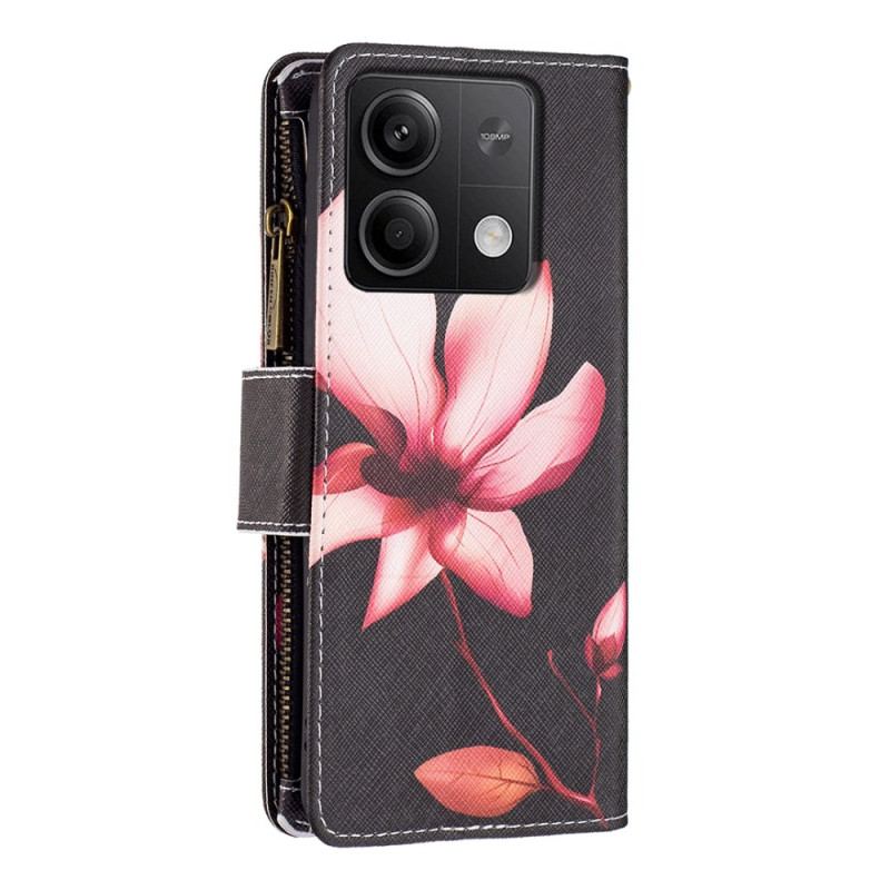 Flip Cover Xiaomi Redmi Note 13 5g Lotus Strap Wallet