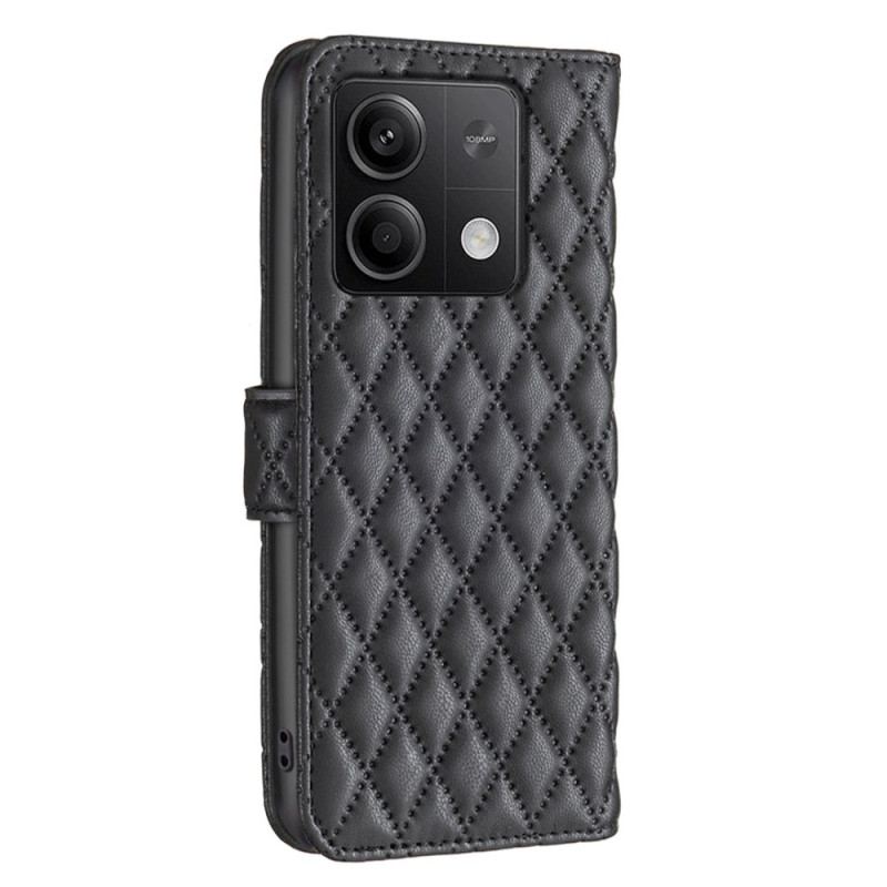 Flip Cover Xiaomi Redmi Note 13 5g Quiltet Style Binfen Farve