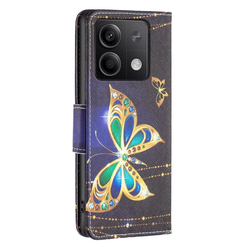 Flip Cover Xiaomi Redmi Note 13 5g Sommerfuglesmykker