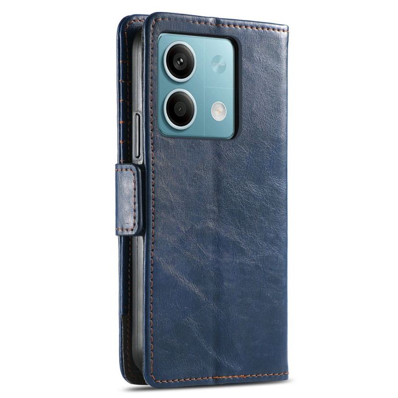 Flip Cover Xiaomi Redmi Note 13 5g Vintage Med Rfid-blokering Caseneo