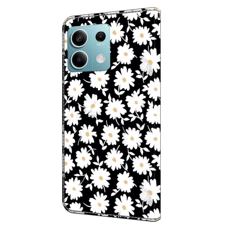 Læder Cover Xiaomi Redmi Note 13 5g Telefon Etui Blomster