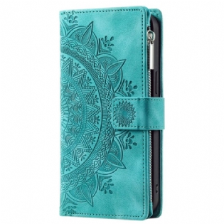 Læder Cover Xiaomi Redmi Note 13 5g Telefon Etui Mandala Lædereffekt Pung Med Rem