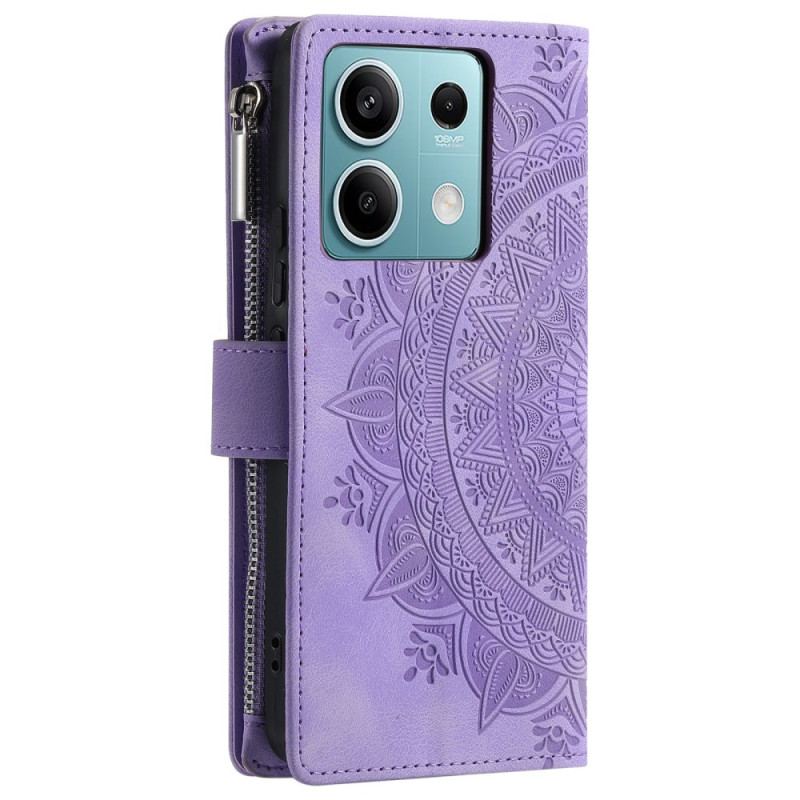 Læder Cover Xiaomi Redmi Note 13 5g Telefon Etui Mandala Stroppung