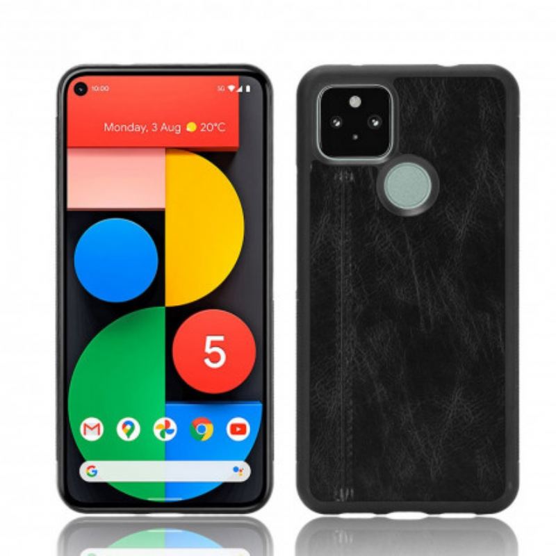 Cover Google Pixel 5 Couture Lædereffekt