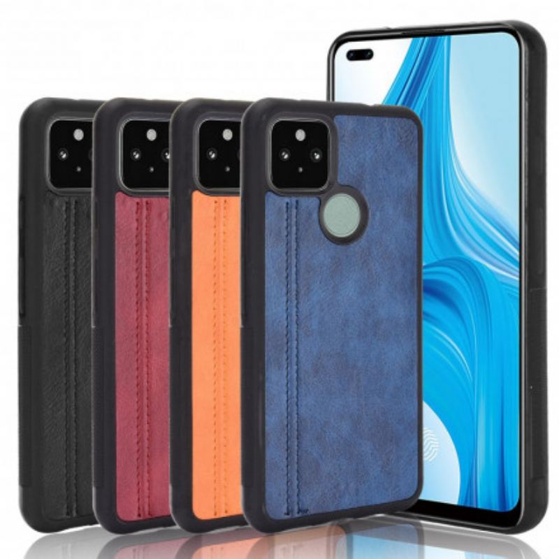 Cover Google Pixel 5 Couture Lædereffekt