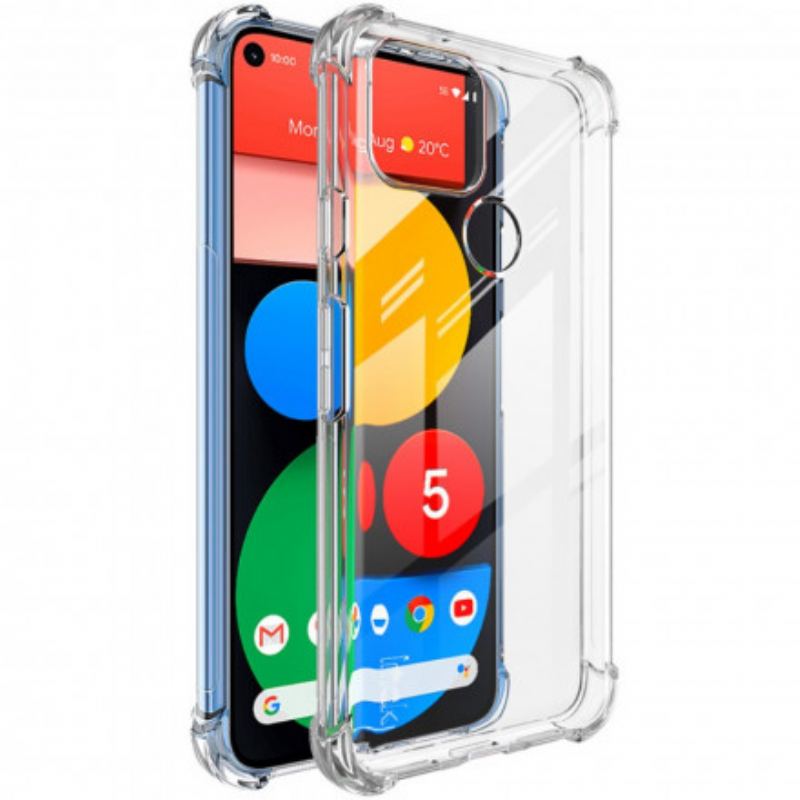 Cover Google Pixel 5 Gennemsigtig Silkeblød Imak