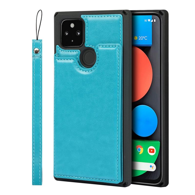 Cover Google Pixel 5 Kortholderstativ Og Snor