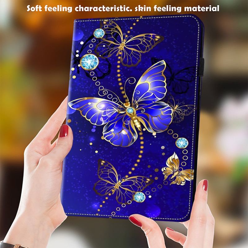 Case Samsung Galaxy Tab S9 Plus Telefon Etui Diamantsommerfugl