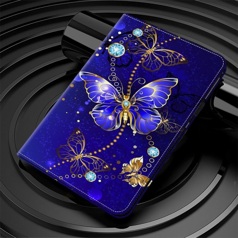 Case Samsung Galaxy Tab S9 Plus Telefon Etui Diamantsommerfugl