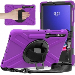 Cover Samsung Galaxy Tab S9 Plus Telefon Etui Modstandsdygtig Støtte Og Skulderrem