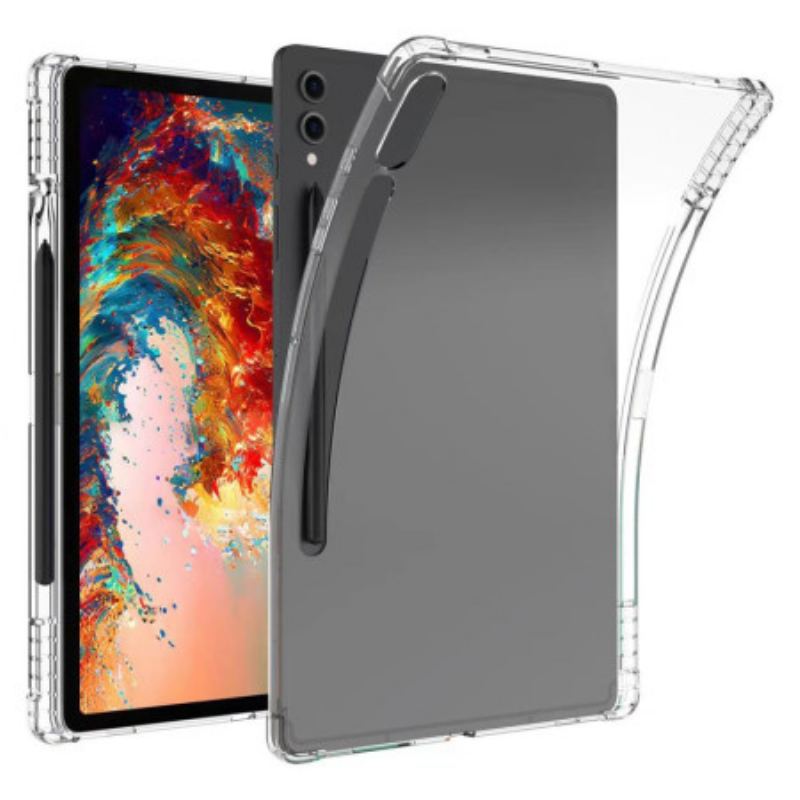 Cover Samsung Galaxy Tab S9 Plus Transparent Med Forstærkede Hjørner Og Stylusholder