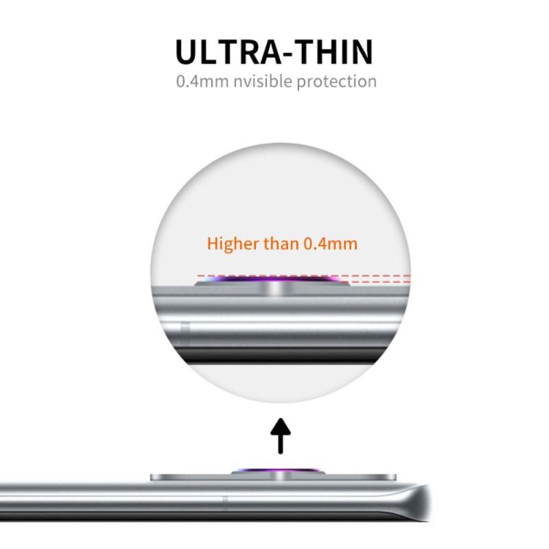 Beskyttelseslinse I Hærdet Glas Og Aluminium Til Huawei P60 Pro