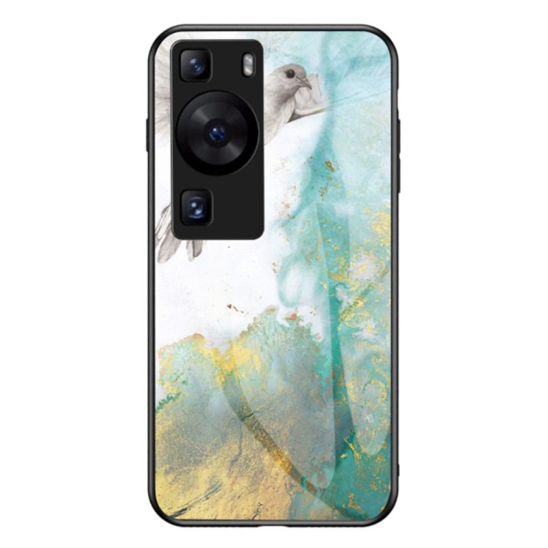 Cover Huawei P60 Pro Marmor Hærdet Glas