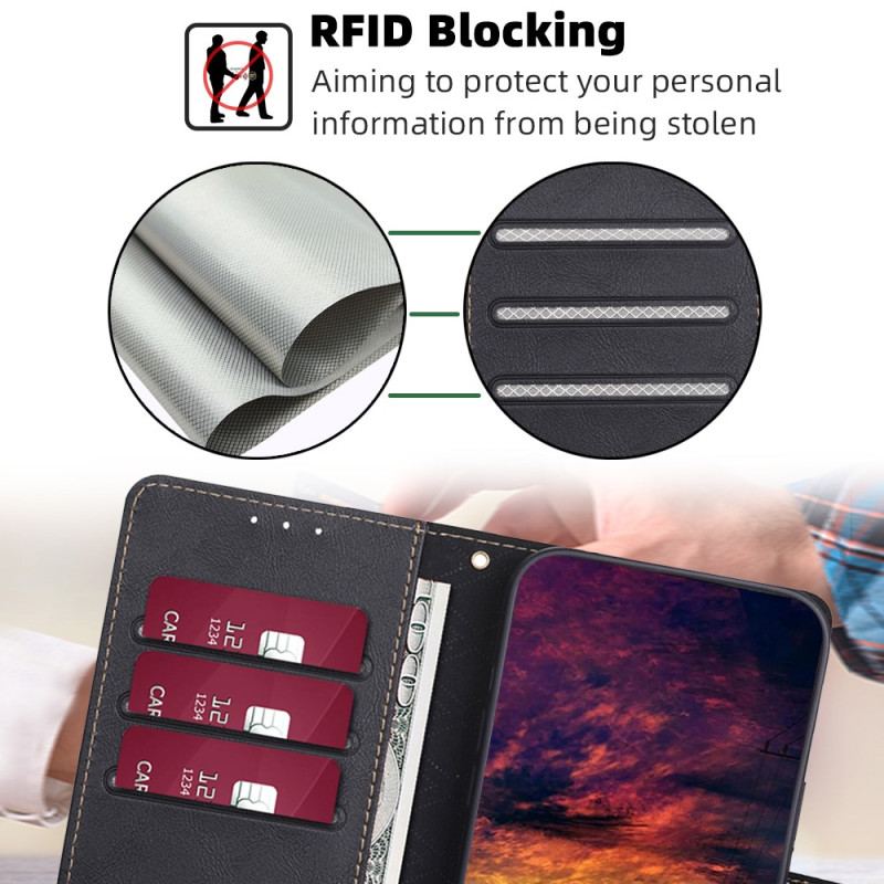 Flip Cover Huawei P60 Pro Klassisk Rfid