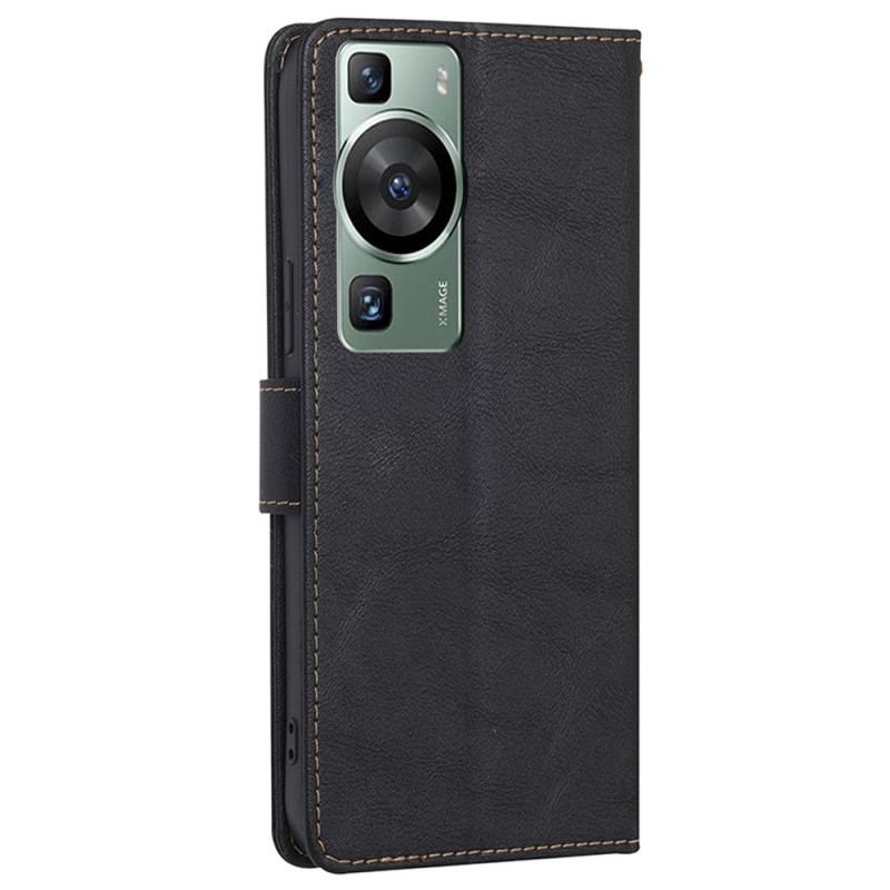 Flip Cover Huawei P60 Pro Klassisk Rfid