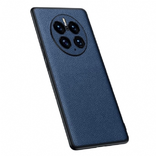 Cover Huawei Mate 50 Pro Ægte Litchi Læder