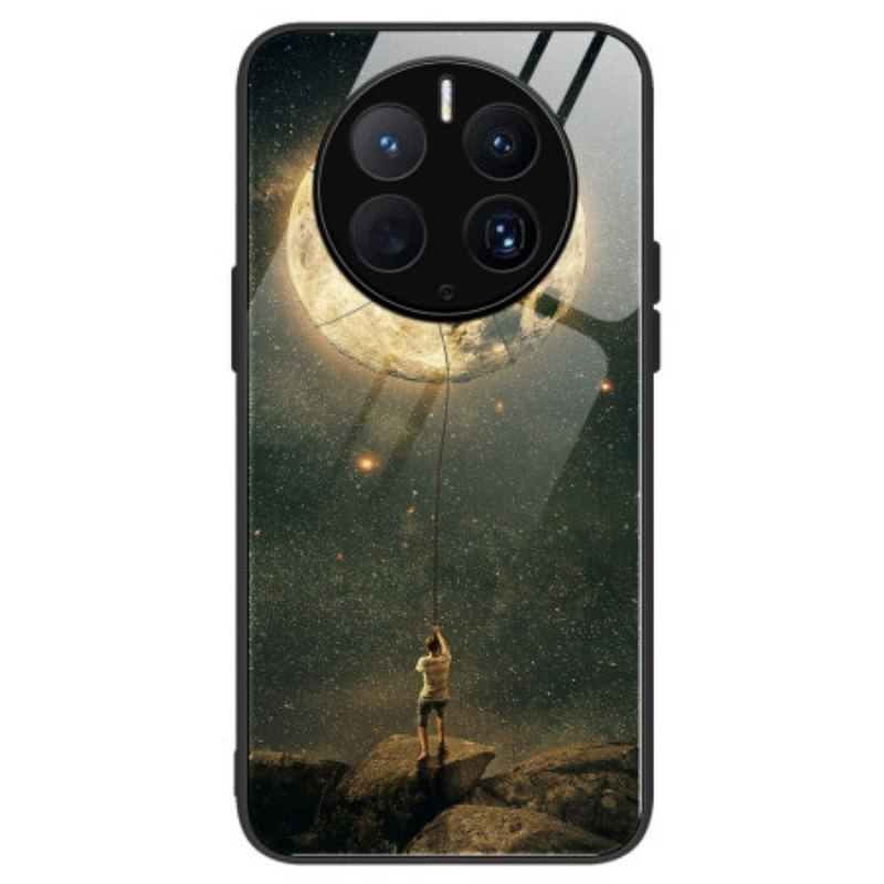 Cover Huawei Mate 50 Pro Moon Man Hærdet Glas