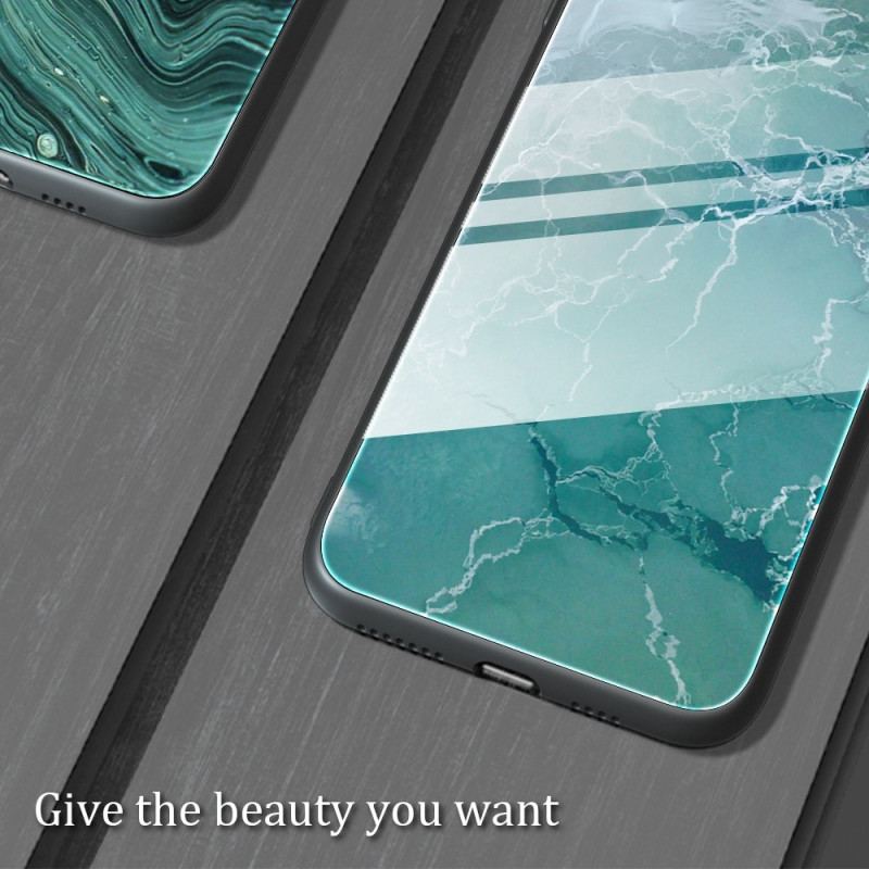 Cover Huawei Mate 50 Pro Stilfuldt Marmor Hærdet Glas