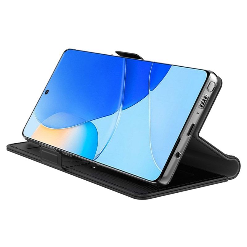 Flip Cover Huawei Mate 50 Pro Aftageligt Spejl Og Kortholder