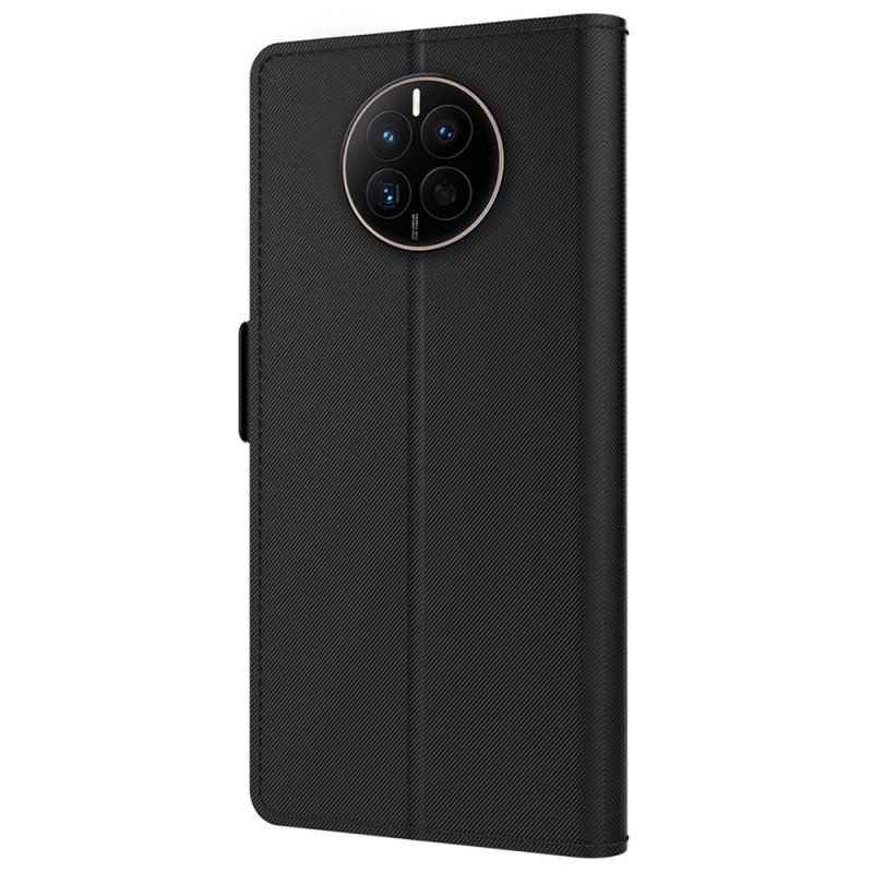 Flip Cover Huawei Mate 50 Pro Aftageligt Spejl Og Kortholder