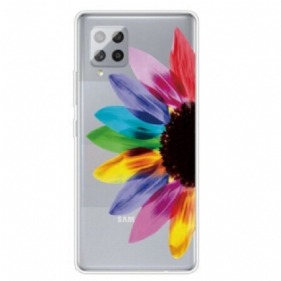 Cover Samsung Galaxy A42 5G Farverig Blomst