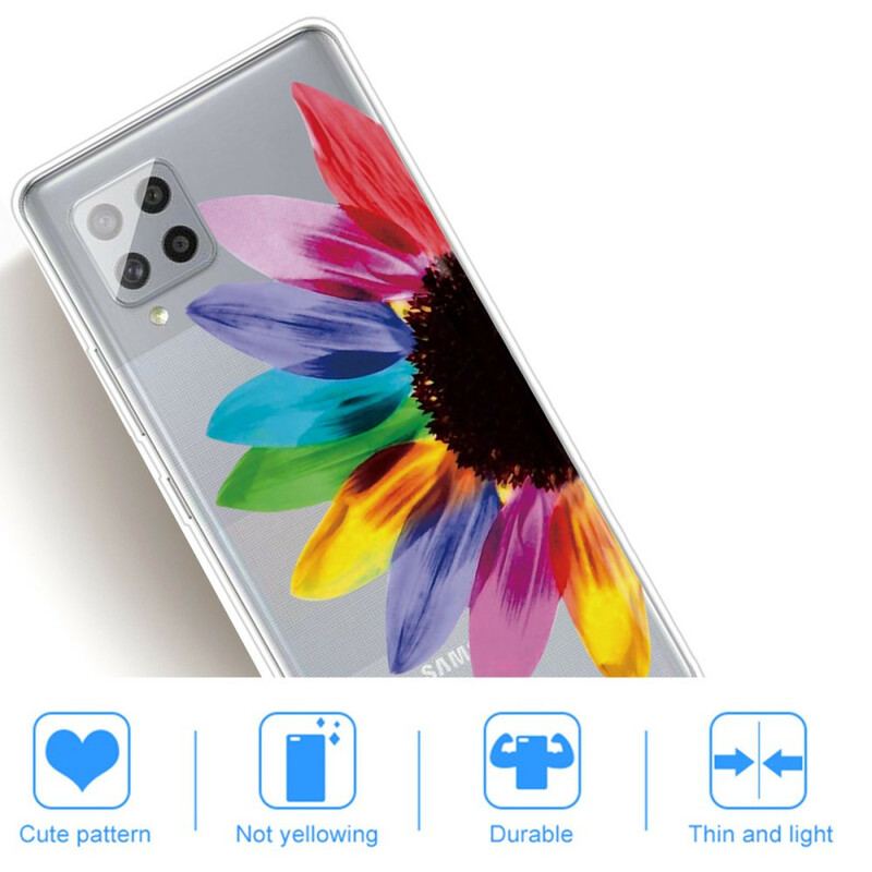 Cover Samsung Galaxy A42 5G Farverig Blomst