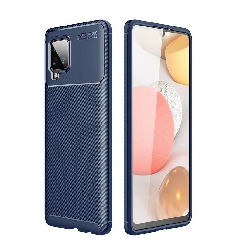 Cover Samsung Galaxy A42 5G Fleksibel Kulfibertekstur